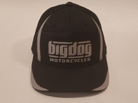 Big Dog Motorcycles Flex Fit Hat - Black - (S/M)