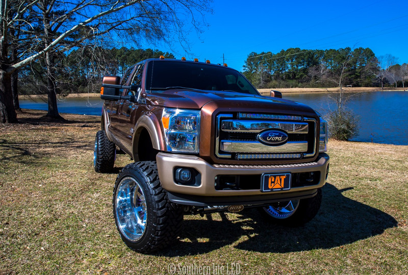 F250/350 Double 30" Single Row LED Light Bar Package