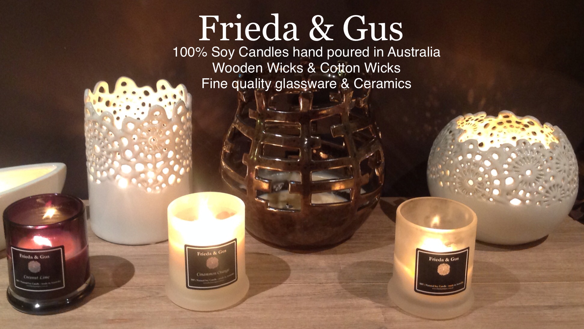 Frieda and Gus Soy Candles