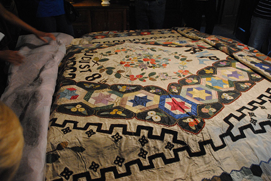 Michele Hill s Beatrix Potter quilt is now on display in Hill Top