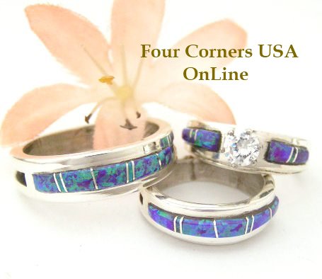 Turquoise indian wedding rings