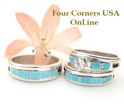 Turquoise wedding rings jewelry