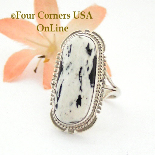 White buffalo turquoise wedding rings
