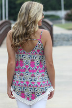 Pom Pom Top : Fuchsia