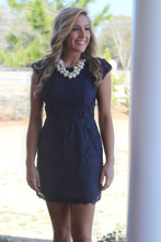High Expectations Dress: Navy