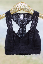 Lace Bralette: Black