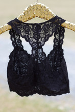Lace Bralette: Black