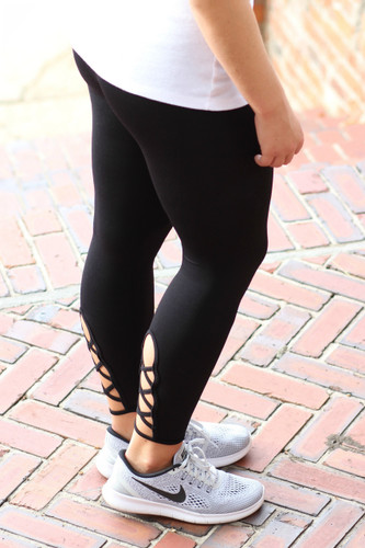 Work It Out Leggings: Black