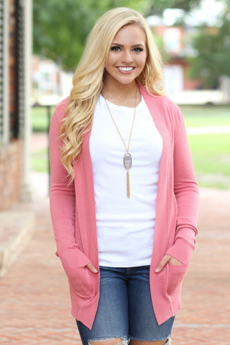 Classic Cardigan: Rose