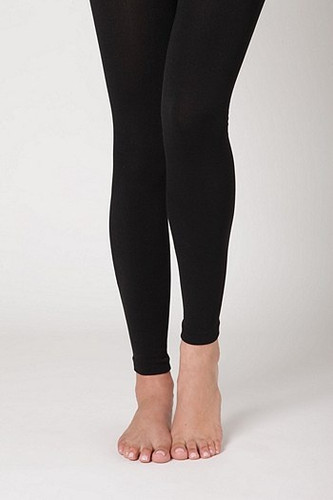 Fleece Lined Leggings: Black