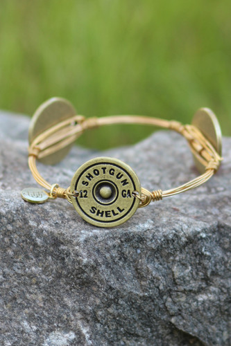 Bourbon And Boweties: Shotgun Shell Bangle (Gold)