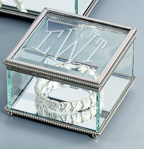 Personalized Beaded Trinket Box