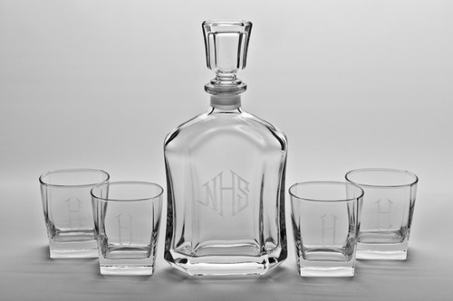 Personalized Raleigh Decanter Set