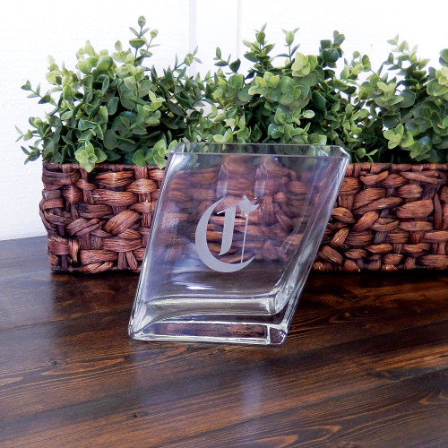 Personalized Slant Vase