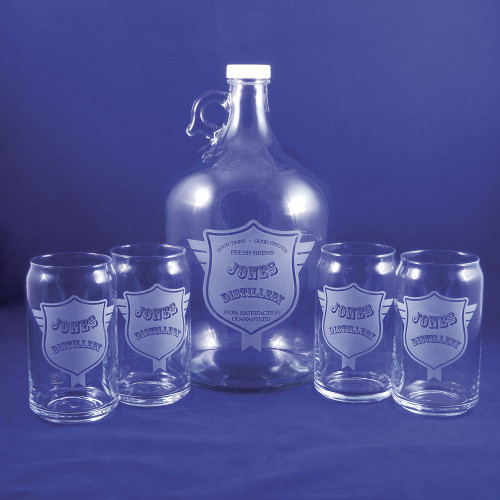 Personalized Beer Growler Set