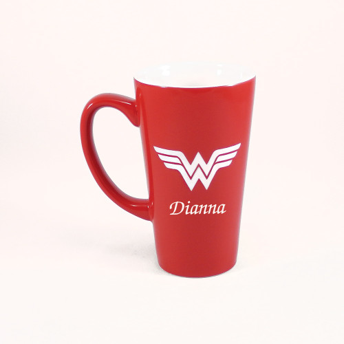 Personalized Red Wonder Woman Mug