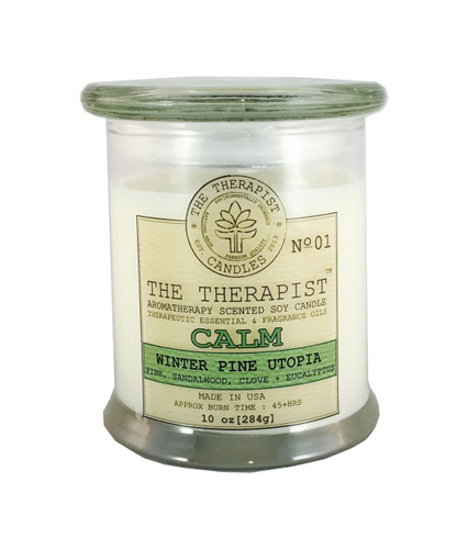 pine, holiday, christmas, soy candle, candle the therapist, essential oils