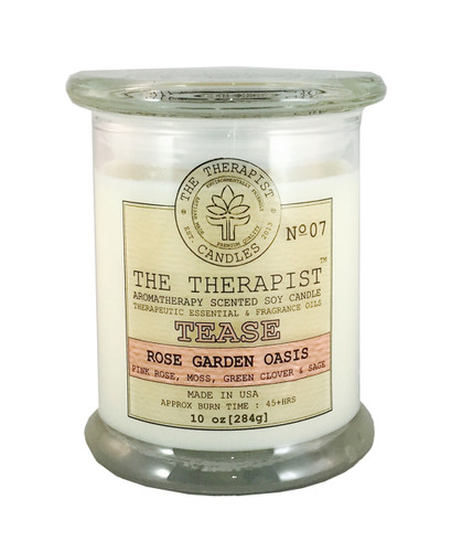 Rose Garden oasis soy candle, essential oil scented candle, premium fragrance candle, best candle