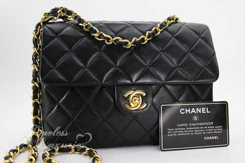 Chanel Black Lambskin Mini Classic Flap Bag Gold Hw 1224301 Chanel Black Lambskin Mini Classic Flap Bag Gold Hw 1224301 Image 1