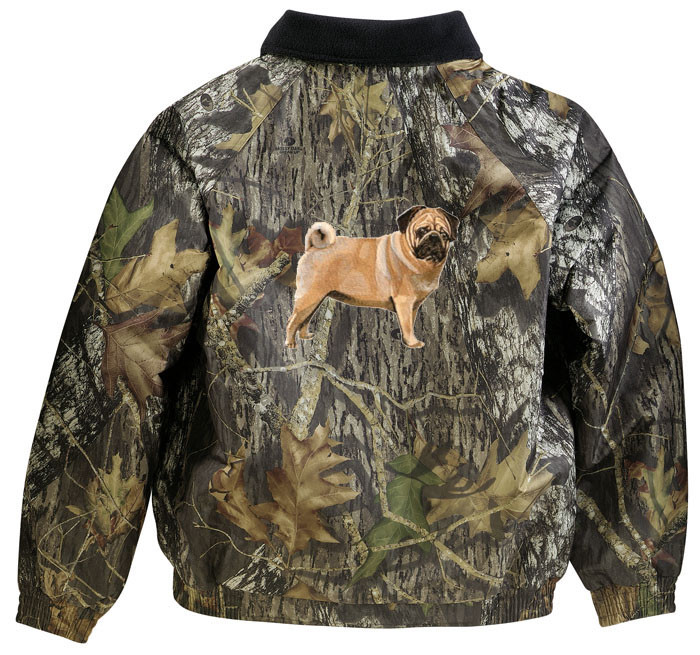 pug jackets pug personalized mossy oak 174 jacket pug jackets pug personalized mossy oak 174 jacket