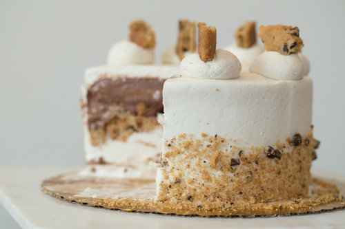 Chocolate Chip Cookie Ice Cream Cake