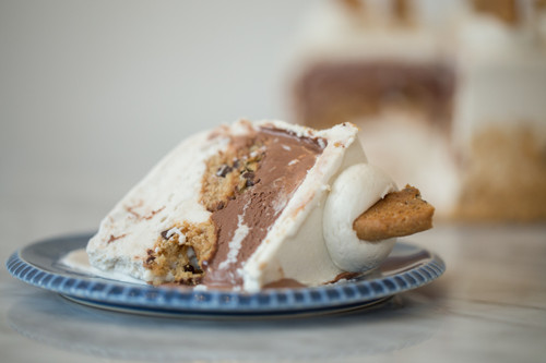 Chocolate Chip Cookie Ice Cream Cake