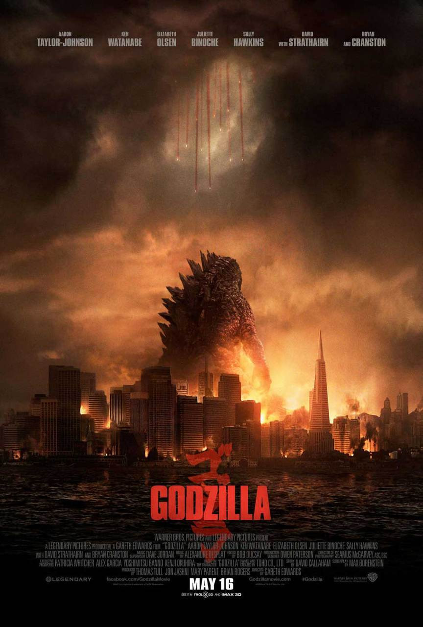 Cartel original de la película Godzilla.
