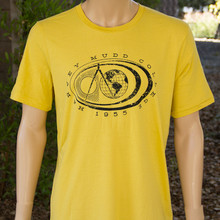 帆布t恤玉米黄色与印章