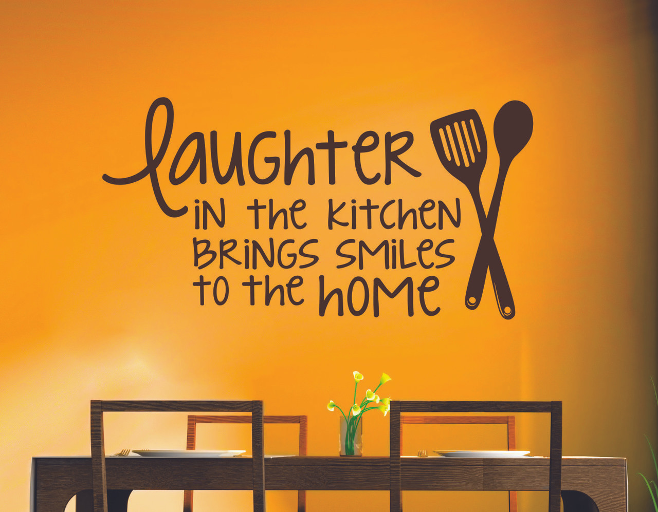 Laughter in the Kitchen Brings Smiles to the Home Wall Decals Kitchen