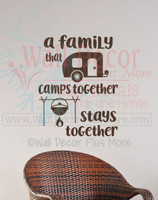 Best Memories Made Camping Quotes Vinyl Lettering Art Wall ...