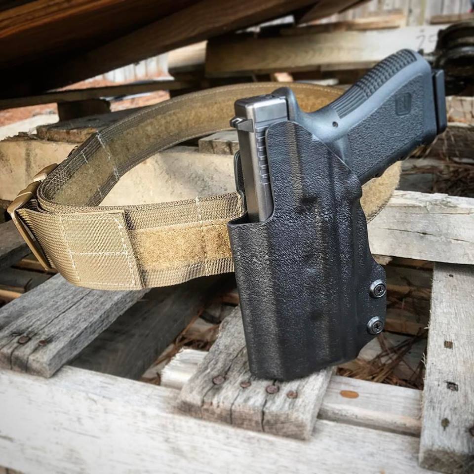 RMR cut OWB Holster for Glock 19 with Surefire XC-1 RMR cut OWB Holster for Glock 19 with Surefire XC-1, optic cut holster, rmr cut holster, kydex owb holster