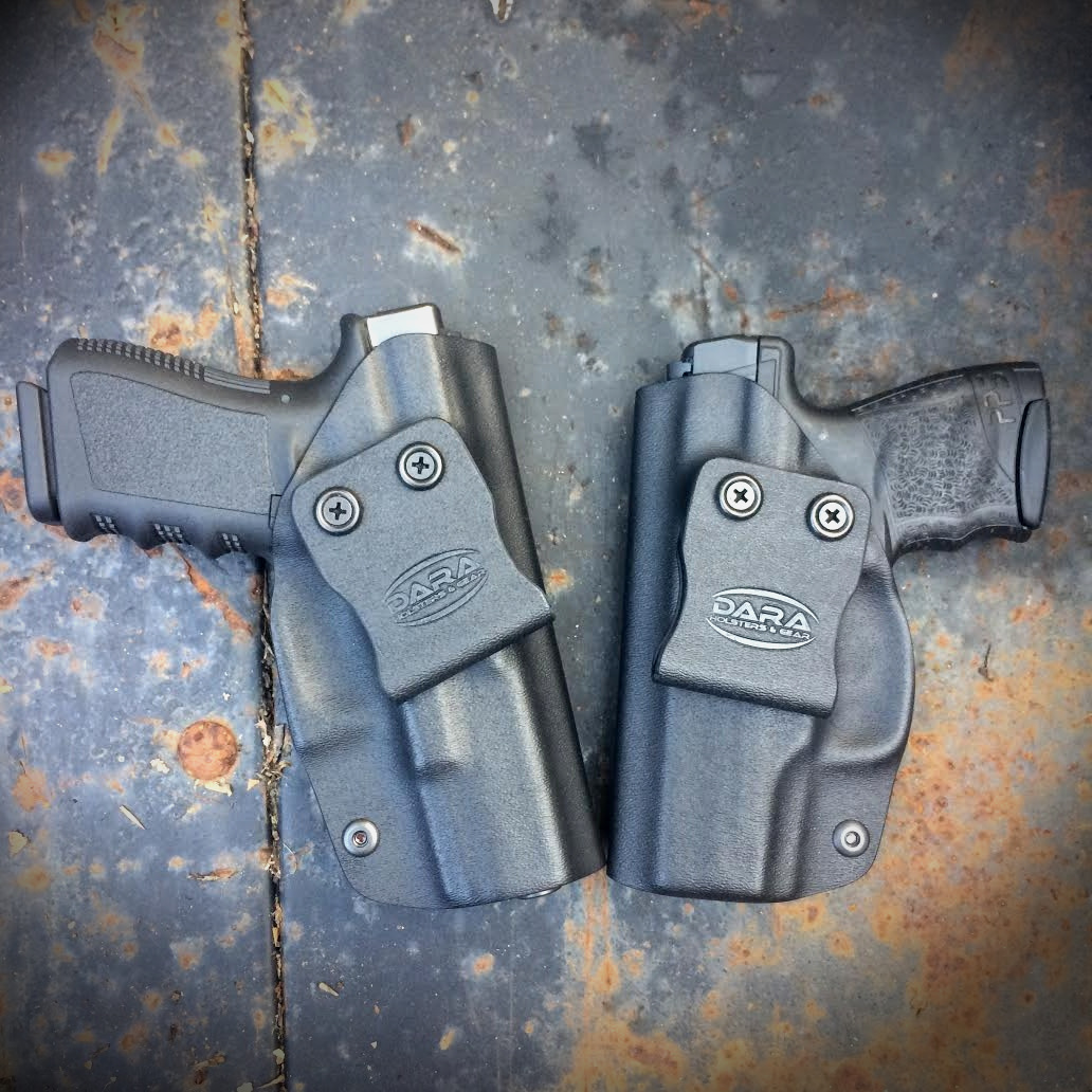 Glock 19 and Walther PPS M2 OWB Holsters Glock 26 with Streamlight TLR-6 Holster, tlr 6 holster, tlr-6 holster, glock 19 holster, owb holster, pps m2 holster, dara holsters, iwb holster, tlr-6 iwb holster, glock 19 owb holsters, kydex owb holster, kydex holster, pps m2 kydex holster