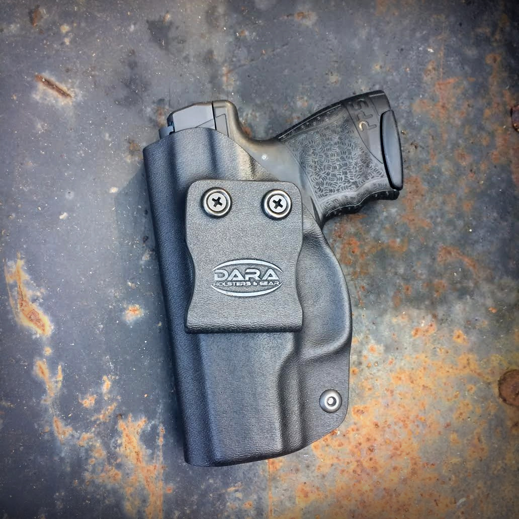 Walther PPS M2 OWB Holster Glock 26 with Streamlight TLR-6 Holster, tlr 6 holster, tlr-6 holster, glock 19 holster, owb holster, pps m2 holster, dara holsters, iwb holster, tlr-6 iwb holster, glock 19 owb holsters, kydex owb holster, kydex holster, pps m2 kydex holster