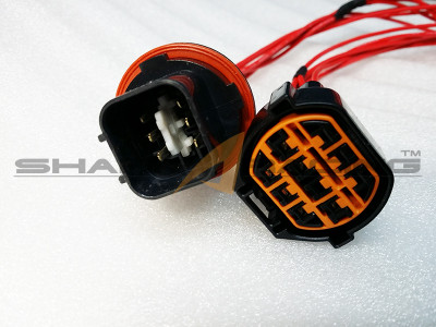 2010-2015 Tucson Headlight Wiring Harness Adapter Set - Shark Racing