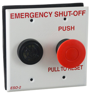 shut switch pentair emergency alarm es02 plate double