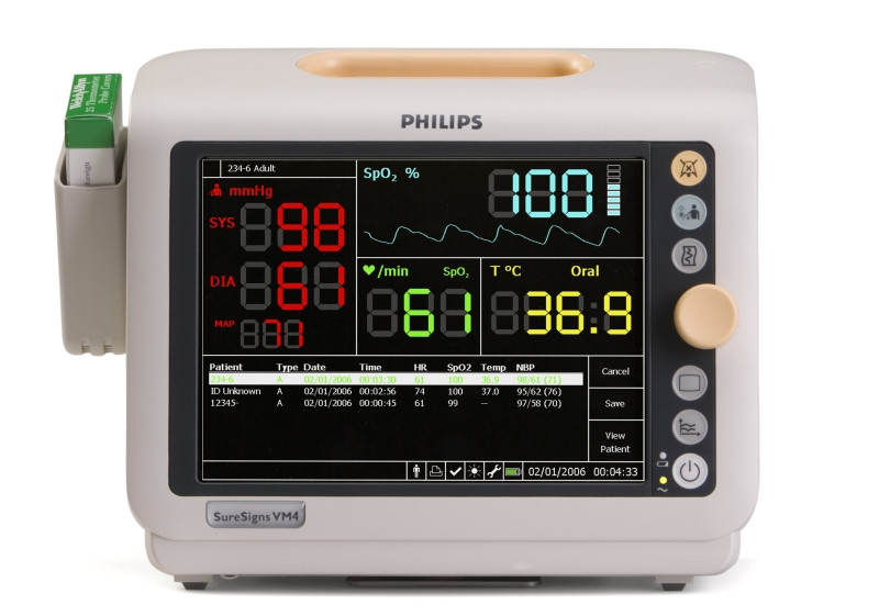 Philips SureSigns VM4 Vital Signs Monitor - Pacific West Medical