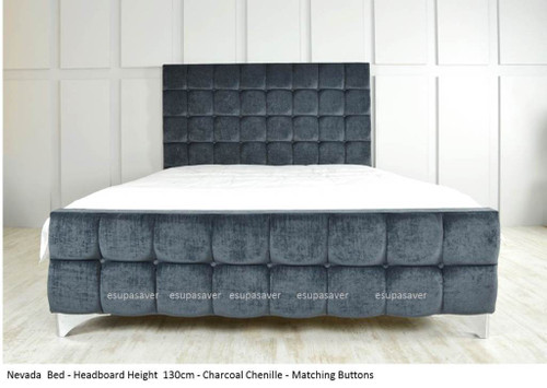 Nevada Bed Frame Upholstered Chenille Nevada Bed Frame Upholstered Chenille