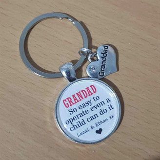 Grandad So Easy to Operate Even a Child Can Do It Keyring