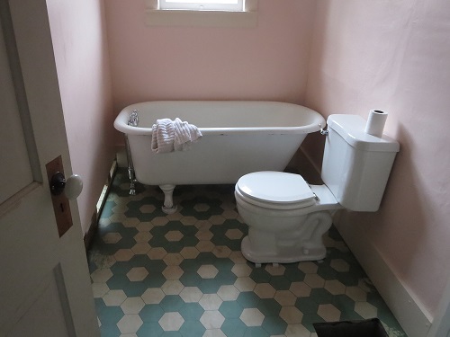 water lillies vinyl floor cloth as permanent bathroom flooring water lillies vinyl floor cloth as permanent bathroom flooring
