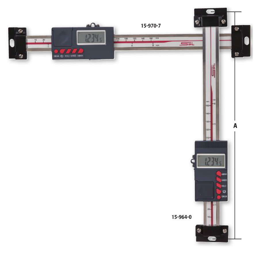 SPI IP54 Electronic Absolute Horizontal & Vertical Linear Scales Penn