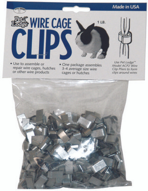 Description
Popular clip for assembly or repair of cages, pens, traps or fences.
For use with 14 or 16 gauge wire. 1 lb pkg contains approximately 400 clips. Description
Popular clip for assembly or repair of cages, pens, traps or fences.
For use with 14 or 16 gauge wire. 1 lb pkg contains approximately 400 clips.