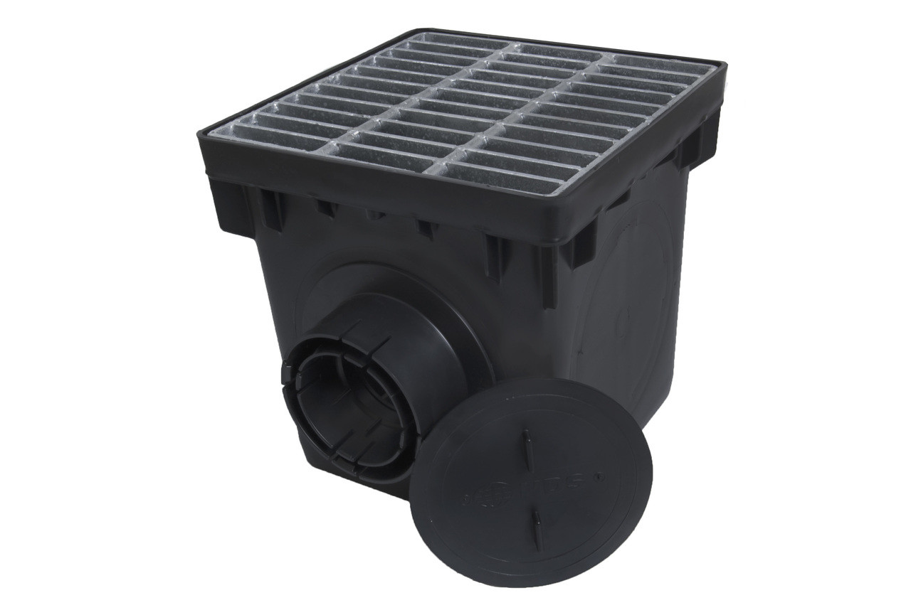 NDS 12" Catch Basin Kit w/ Galvanized Metal Grate The Drainage