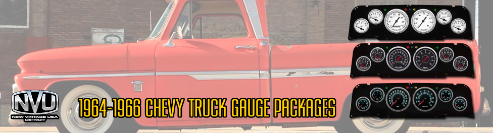 64-66 chevy truck gauges and kits from NVU