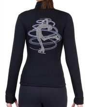 Fitted Skating Fleece Jacket with Rhinestones R230LP - Light Purple