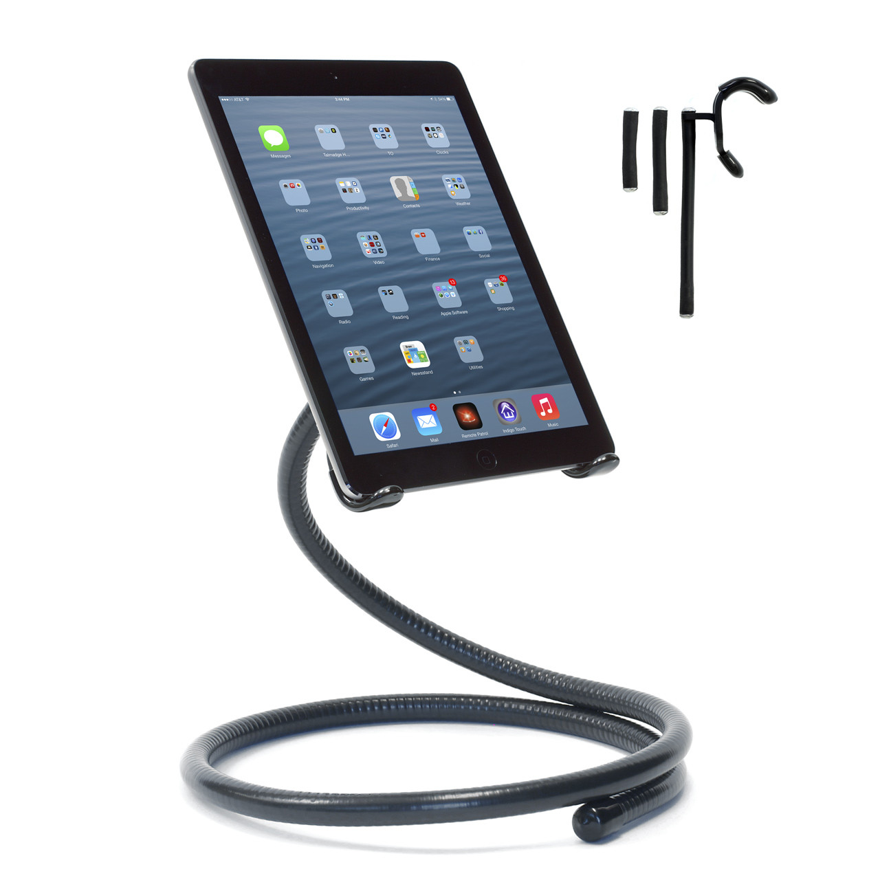 Stabile Coil PRO - Flexible Pivoting iPad Stand Stabile Coil PRO - Flexible Pivoting iPad Stand