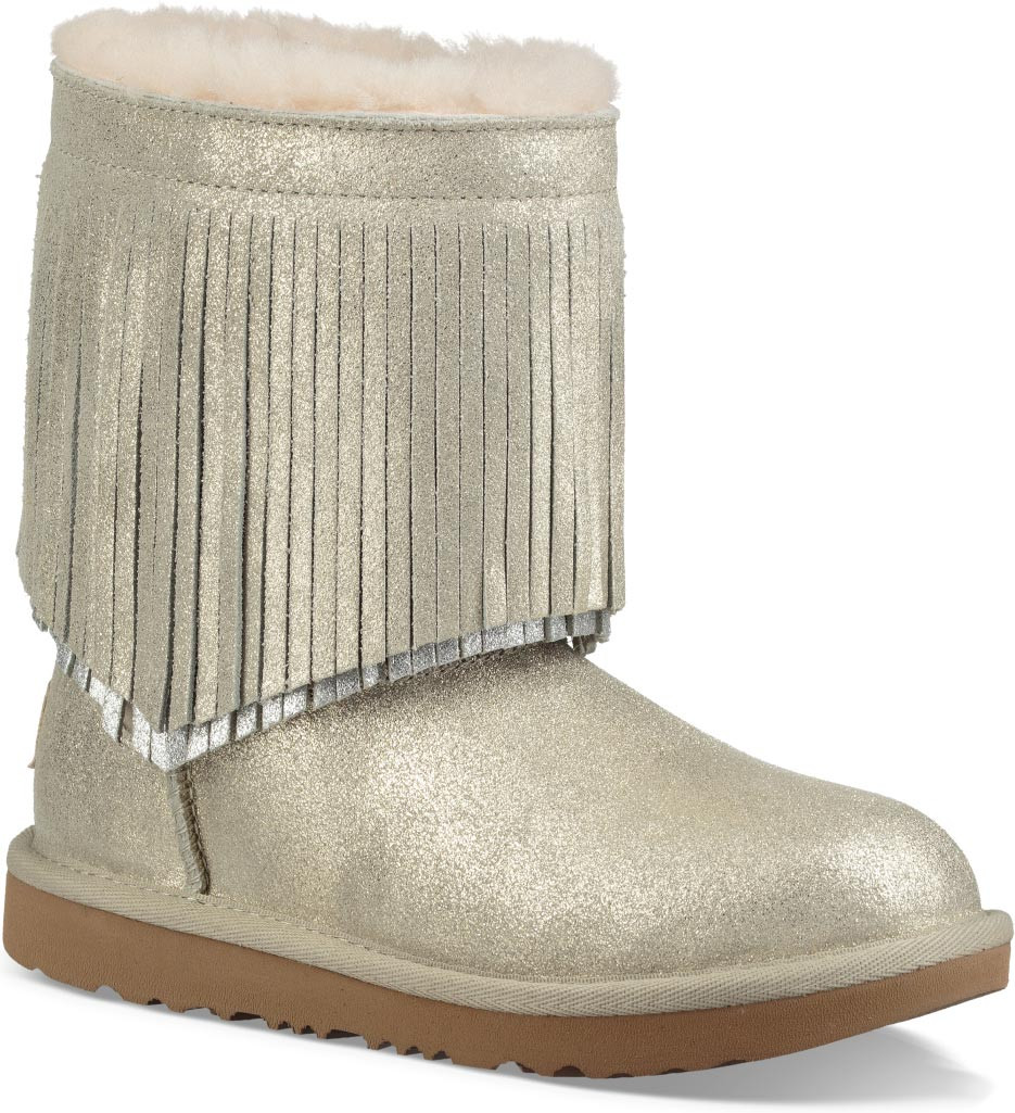 UGG Kids Classic Short II Fringe FREE Shipping & FREE Returns