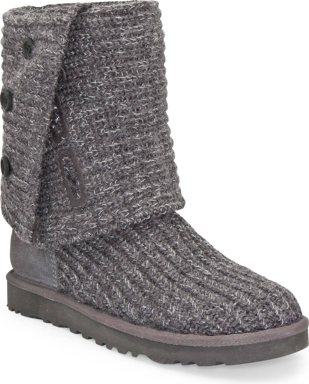 ugg classic cardy charcoal metallic ugg classic cardy charcoal metallic