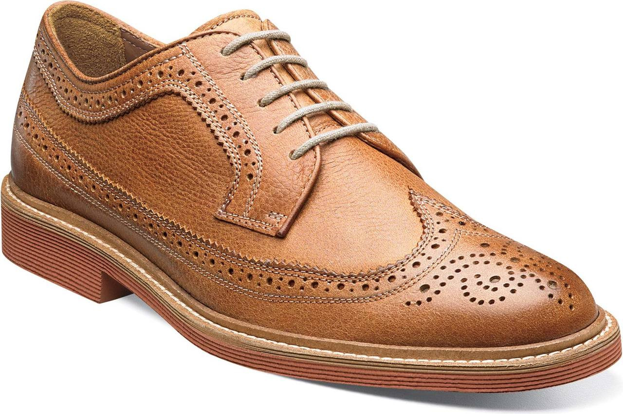 florsheim cognac wingtip