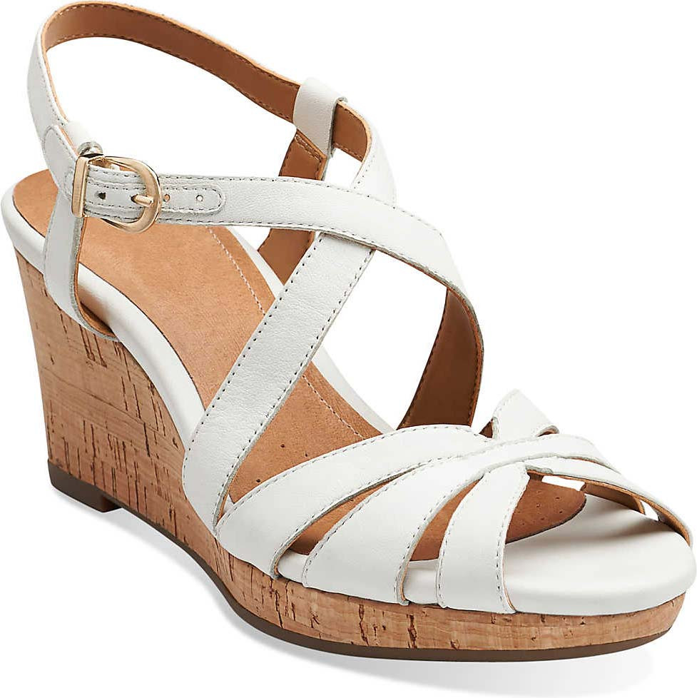 clarks sandals wedge