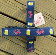 Crabs And Beer Dog Collar Crabs And Beer Dog Collar